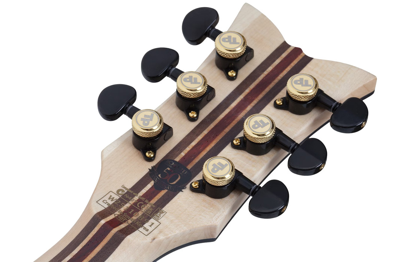 Schecter Tempest 50th Anniversary Left Hand Electric Guitar - Gold Burst (4140) | Musician Madness
