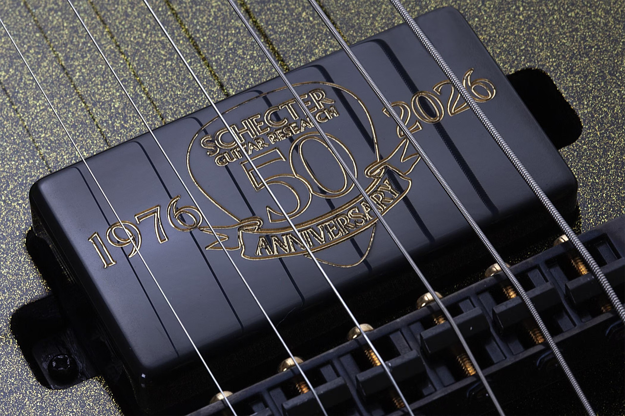 Schecter Tempest 50th Anniversary Left Hand Electric Guitar - Gold Burst (4140) | Musician Madness