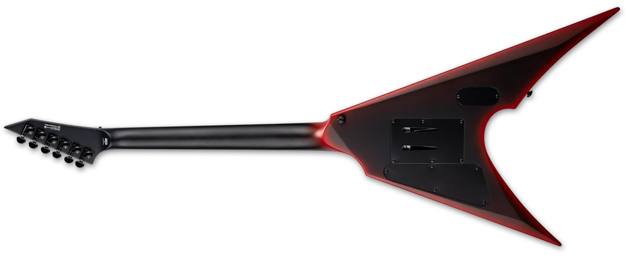 LTD Arrow Black Metal Electic Guitar - Black Red Burst Satin (LARROWBKMBLKREDBS) | Musician Madness