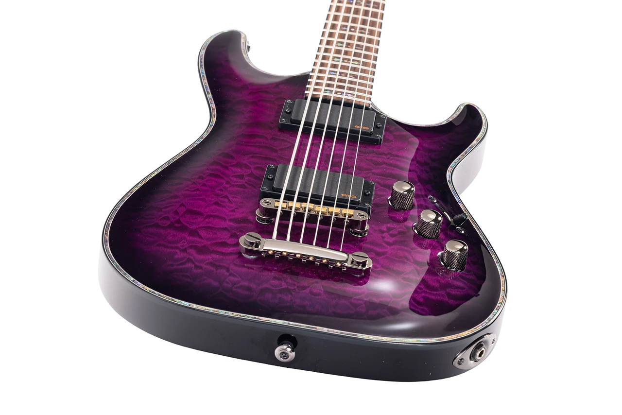 Schecter Hellraiser C-VI Electric Guitar - MM Exclusive Trans Purple (3628) | Musician Madness