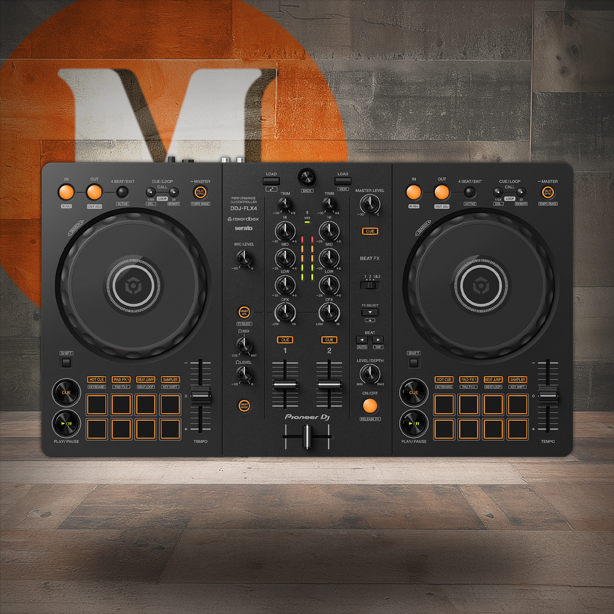 Pioneer DJ DDJ-FLX4 Portable 2-Channel rekordbox DJ and Serato Controller (DDJ-FLX4/SXJ) | Muscian Madness
