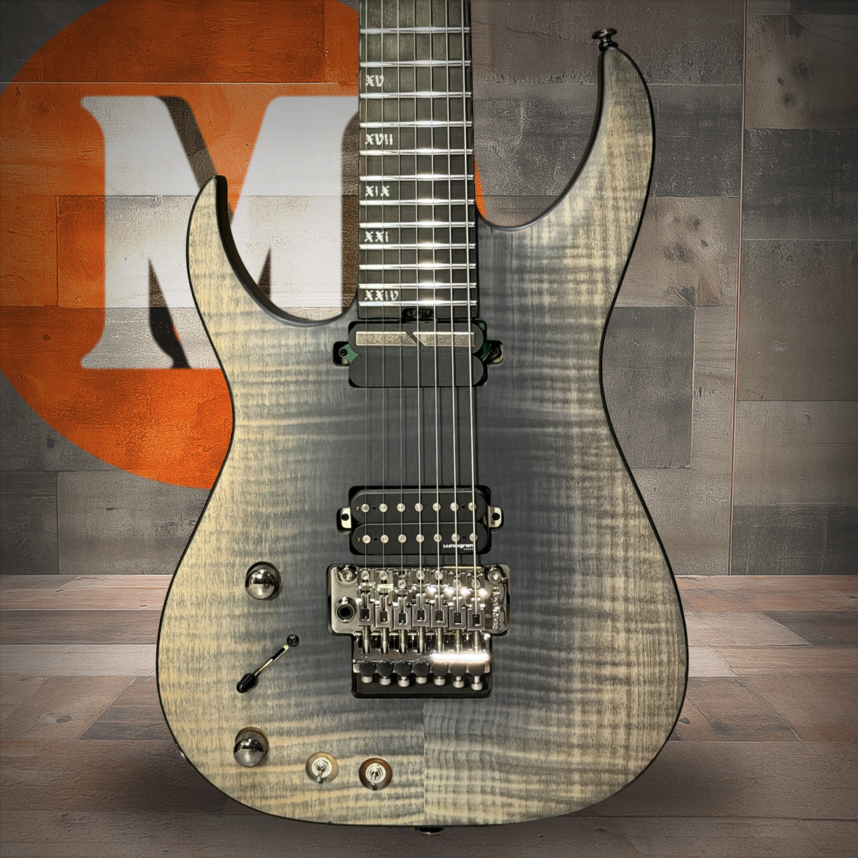Schecter Banshee Mach-7 FR S Left Hand Electric Guitar - Fallout Burst - Open Box (1419)
