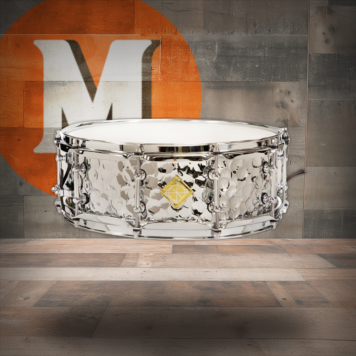Dixon Cornerstone Concert 5 x 14 Hammered Steel Snare Drum Chrome (PDSCC514ST) | Musician Madness