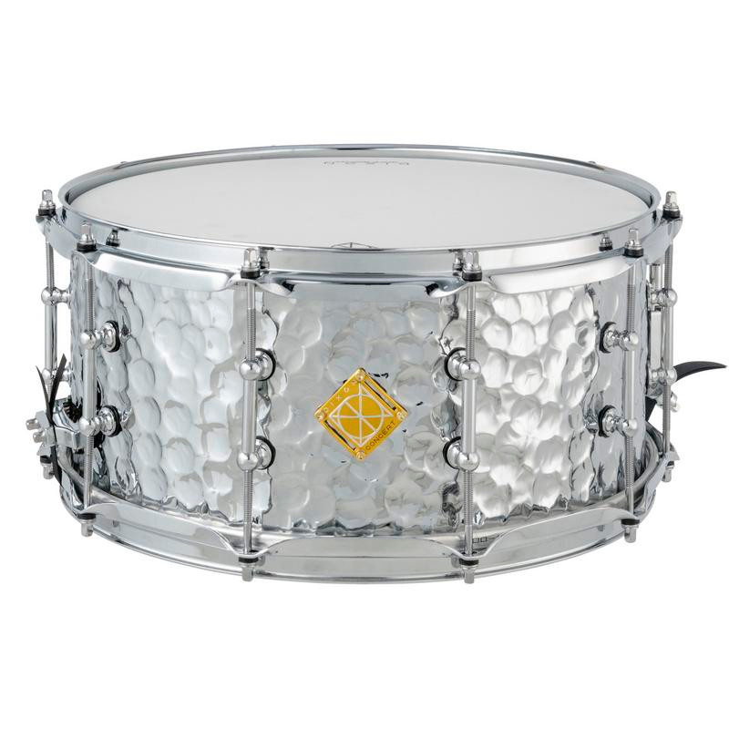 Dixon Cornerstone Concert 6.5 x 14 Hammered Steel Snare Drum Chrome (PDSCC654ST) | Musician Madness