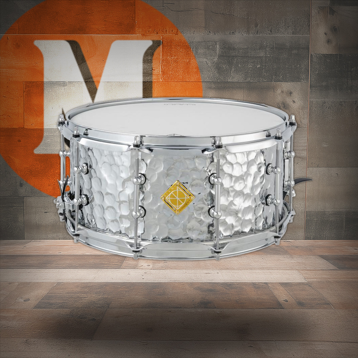 Dixon Cornerstone Concert 6.5 x 14 Hammered Steel Snare Drum Chrome (PDSCC654ST) | Musician Madness