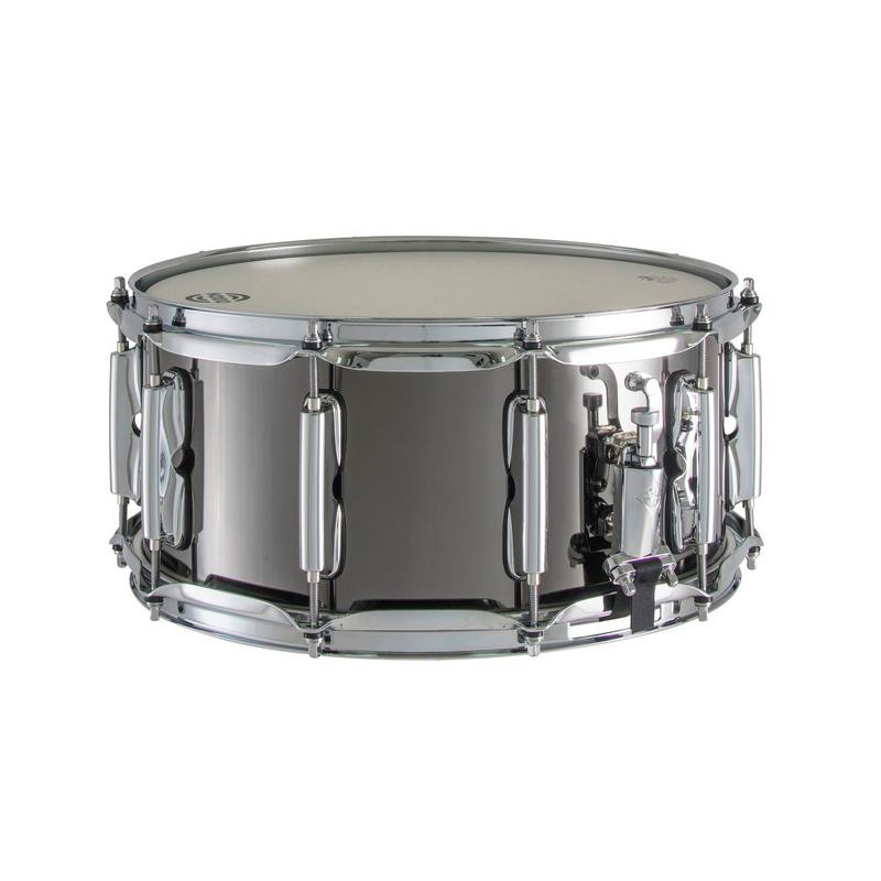 Dixon Artisan Signature 6.5 x 14 Bissonette Steel Snare Drum Black Nickel (SAN654GBS) | Musician Madness