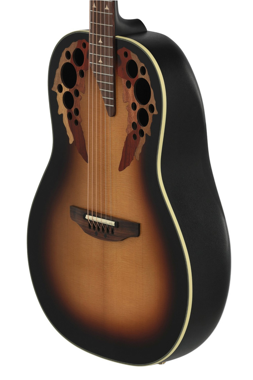 Ovation Guitar E-Acoustic Guitar Pro Series Elite Deep Bowl Non-Cutaway (1718-1-G) | Musician Madness