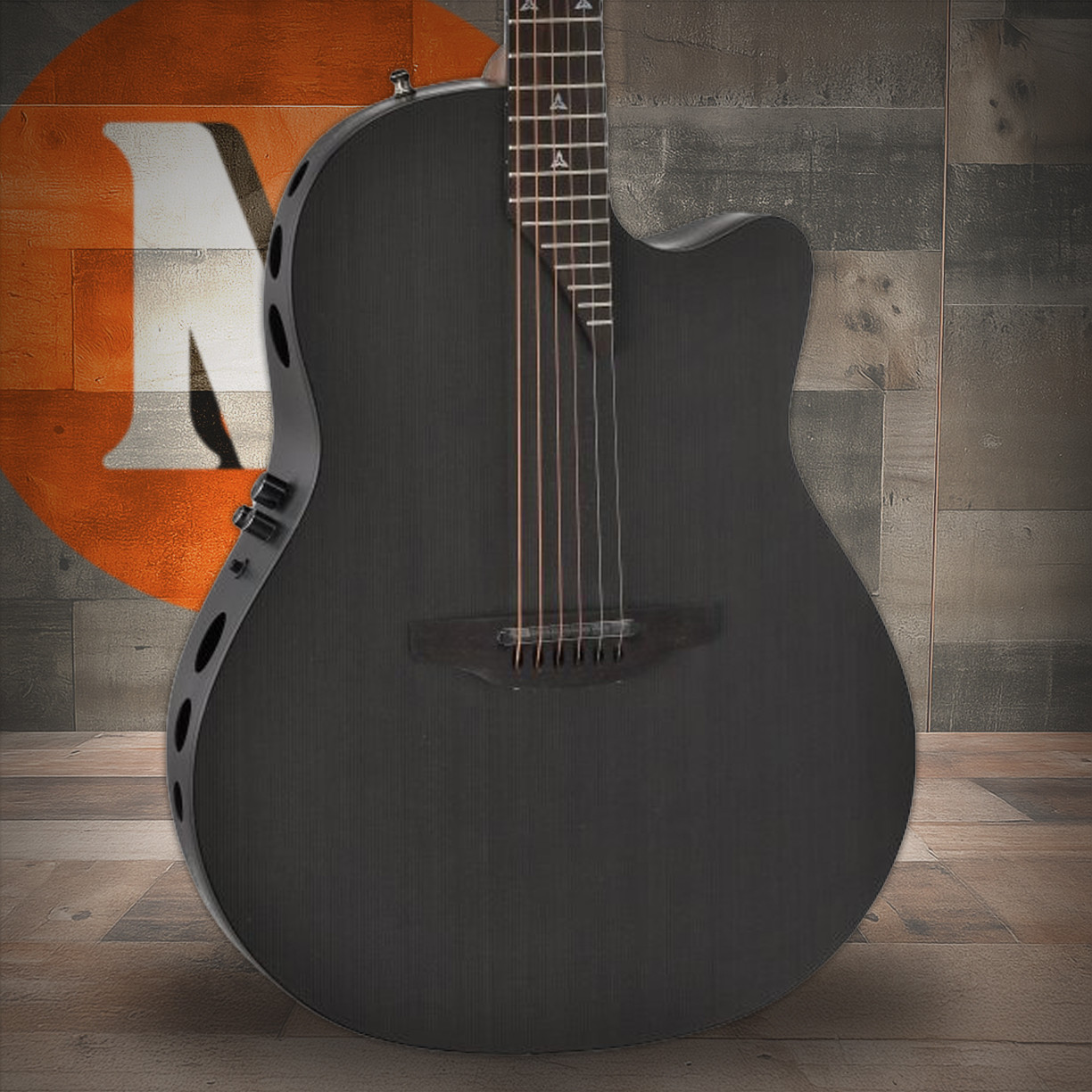 Adamas EvolutionE-Acoustic Black Pearl w/ Case (156SP-5P