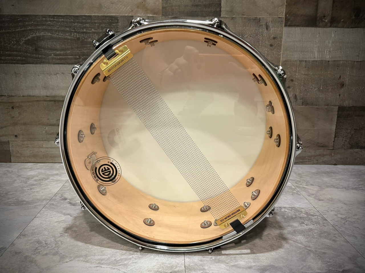 British Drum Co. RAV-14-6-SN Raven Series Snare Drum 6" x 14" - Open Box