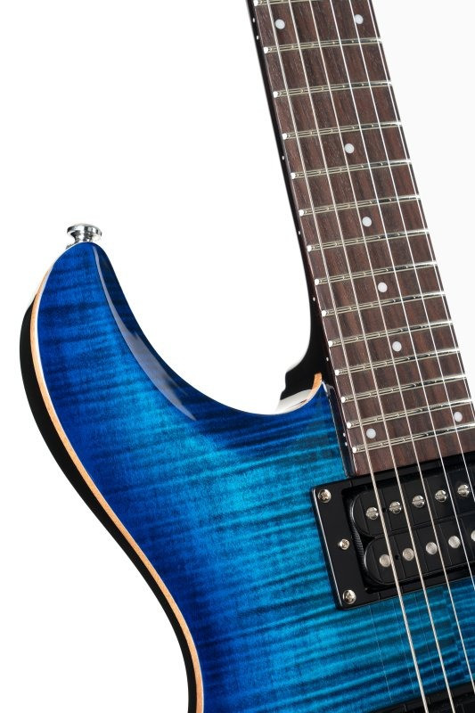 Cort M Series M600T Tremelo Bridge Electric Guitar - Blue Burst (M600TBLB-U)