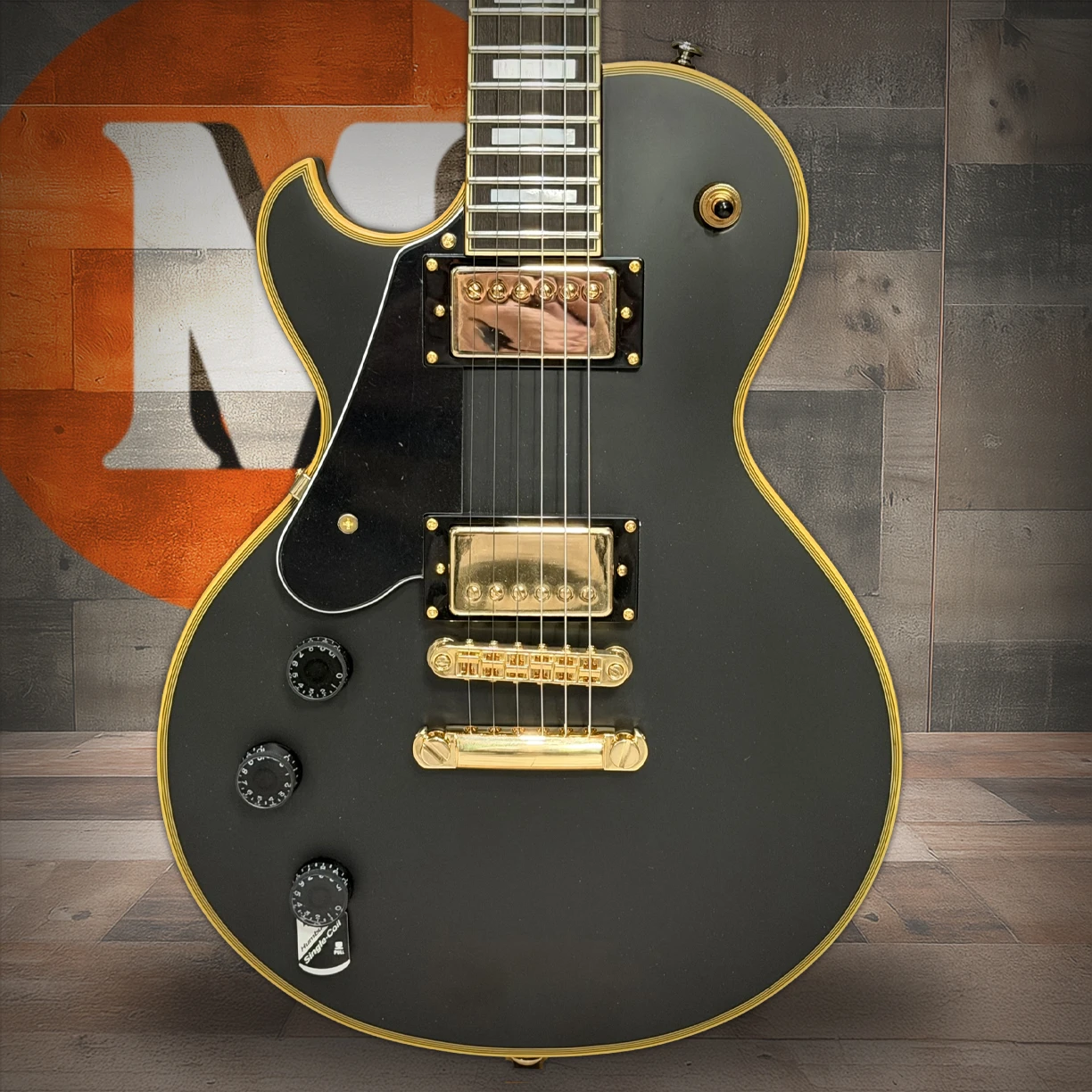 Schecter Solo II Custom Left Handed Electric Guitar - Aged Black Satin (662)