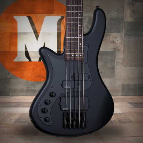 Schecter Stiletto Stealth Left Hand  5 String Electric Bass Guitar (2527) | Musician Madness