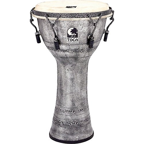 Toca a SJDKF-12S Jamal 12-Inch Doumbek - Antique Silver Finish