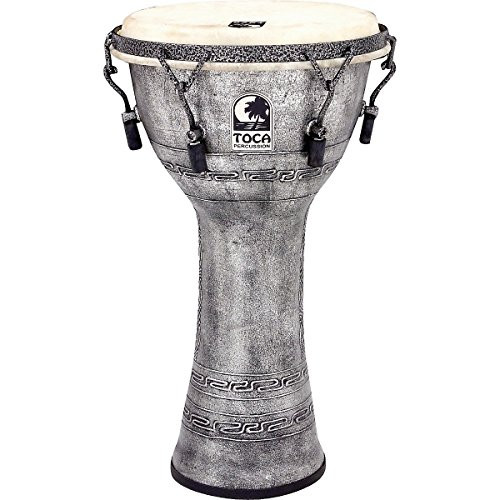 Toca a Freestyle Antique-Finish Djembe (10 inch Silver)