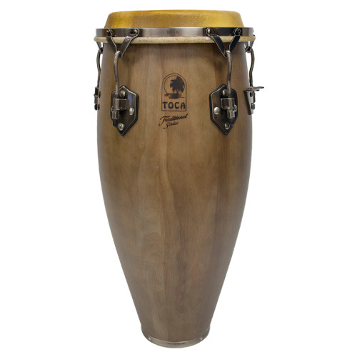 Toca Traditional Series Quinto 11" - Dark Walnut (3911D) featuring a classic Afro-Cuban shell design, warm resonant tone, Dark Walnut finish, and durable hardware.