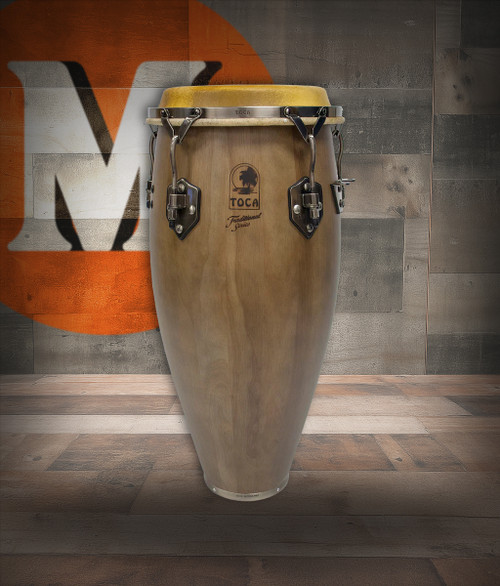 Toca Traditional Series Quinto 11" - Dark Walnut (3911D) featuring a classic Afro-Cuban shell design, warm resonant tone, Dark Walnut finish, and durable hardware.