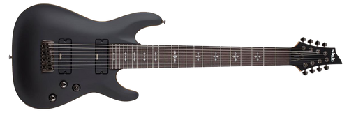 The Schecter Demon-8 Electric Guitar (3663) offers powerful extended-range performance with its 8-string configuration, thin C-profile neck, and active pickups for crushing high-output tone. Designed for modern metal and progressive players, it delivers tight low-end response, fast playability, and SchecterÃ¢â‚¬â„¢s dependable build quality.