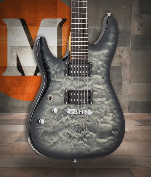The Schecter C-6 Plus Left-Handed Electric Guitar (448) features a visually striking quilted maple top, smooth thin-C neck, and powerful humbuckers for punchy, versatile tone. Designed for left-handed players, it offers excellent build quality, comfortable playability, and modern stylingÃ¢â‚¬â€an ideal choice for rock, metal, and everyday practice.
