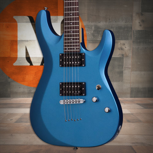 Schecter C-6 Deluxe Electric Guitar - Satin Metallic Light Blue (431) | Musician Madness