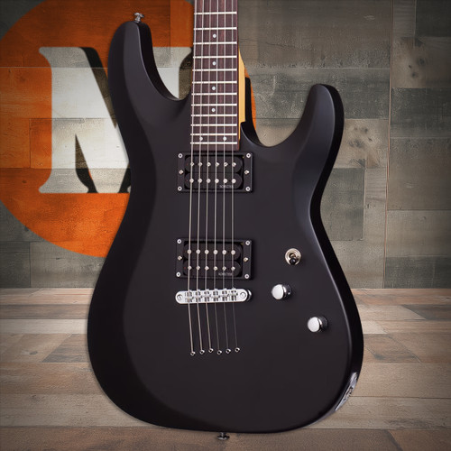 Schecter C-6 FR Deluxe LH Electric Guitar - Satin Black Left