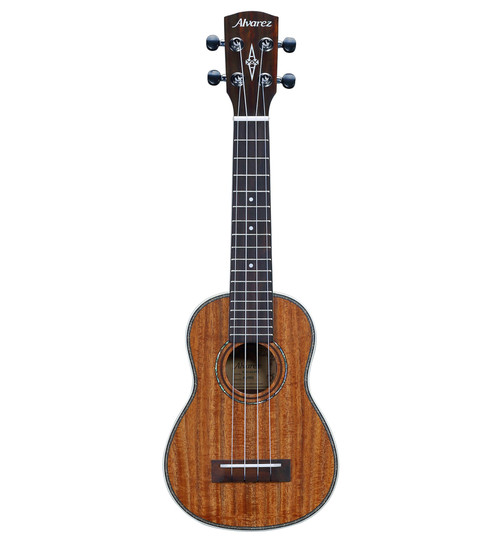 The Alvarez AU90S Soprano Ukulele offers classic soprano tone with bright projection and a lively, traditional voice. Built with quality tonewoods and Alvarezâ€™s signature craftsmanship, it provides comfortable playability and reliable tuningâ€”ideal for beginners, classrooms, and casual musicians looking for a well-made soprano uke.