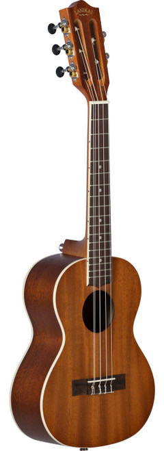 The Lanikai MA-5T Tenor Ukulele features a mahogany top, back, and sides delivering warm, mellow tone with a smooth midrange. Its 5-string design pairs high and low G strings for expanded harmonic richness and a fuller, chorus-like sound. With comfortable tenor size, quality tuners, and solid craftsmanship, i-s ideal for performance and expressive playing.