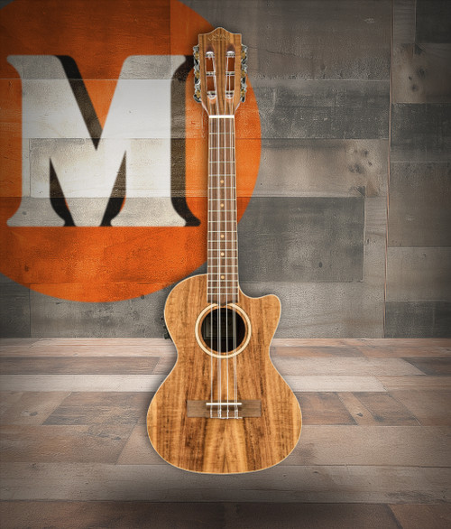 The Lanikai ACST-6CET Tenor Ukulele features an acacia top, back, and sides for rich, warm tonal character with strong projection. Its 6-string configuration expands harmonic range by pairing octave strings for fuller, more resonant chord voicings. The cutaway design offers easy access to higher frets, while the FishmanÃ‚Â® Kula preamp with onboard tuner ensures natural amplified tone. Ideal for performers and players seeking a bold, expressive ukulele with extended musical capabilities.