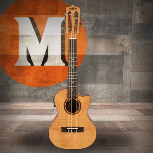 Lanikai Flame Maple 5-String Tenor Cutaway A/E Ukulele w/ Kula Preamp (FM-5CET) | Musician Madness
