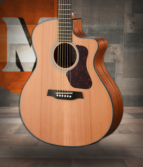 Walden G570CE Natura Solid Cedar Top Grand Auditorium Acoustic Cutaway-Electric - Open Pore Satin Natural (G570CE/W)