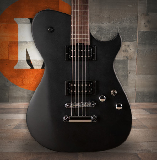 Manson Guitar Works Meta Series MBM-1 Matthew Bellamy Signature Guitar â€“ Satin Black finish, sleek contoured body, powerful Manson pickups, and signature tone inspired by Museâ€™s frontman