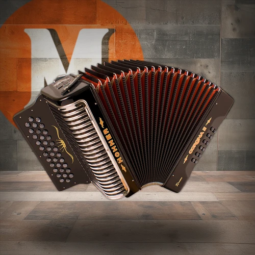 Hohner Corona II XTREME FBbEb Accordion - Jet Black (CXFB) | Musician Madness