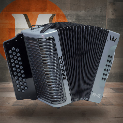 Hohner Corona C-II Accordion GCF - Silver Rainbow (C-II GCF SVRB) | Musician Madness