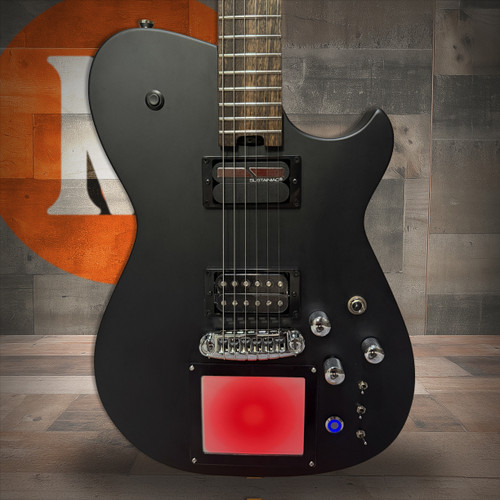 Cort MBM-2 Manson Electric Guitar w/ Kaoss Pad and Sustainiac Electric Guitar w/ Hard Case - Satin Black | Musician Madness