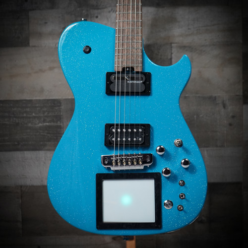 Cort Manson MBM-1 Electric Guitar in Crystal Lake finish – signature model featuring XY Pad controller, Sustainiac pickup system, and included hard shell case