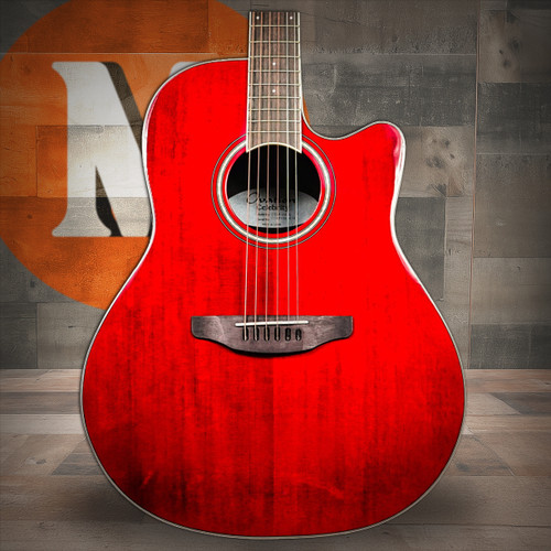 Ovation CS24-RR-G Celebrity Standard Ruby Red Mid-Bowl Acoustic Guitar | Musician Madness