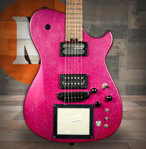 Cort MBM-2 Manson Electric Guitar w/ Kaoss Pad and Sustainiac Electric Guitar w/ Hard Case - Merlot Sparkle