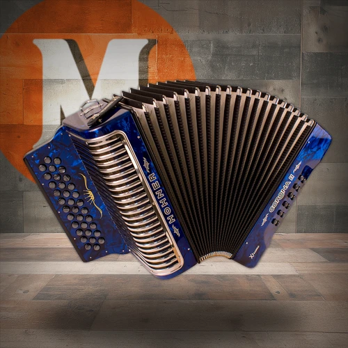 Hohner Corona II Xtreme 34 Button Accordion GCF/SOL Dark Blue (CXGBL) | Musician Madness