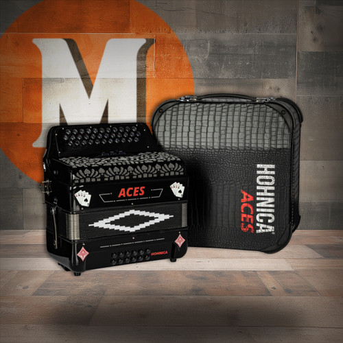 Hohnica Aces Accordion 3-Register F-Bb-Eb Tone (ACES II FBK)|Musician Madness