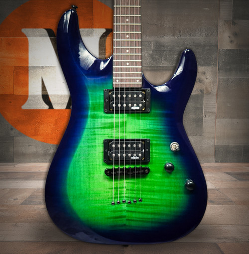 Schecter C-6 Elite Aqua Burst Electric Guitar (782) | Musician Madness