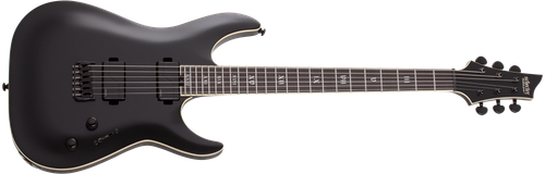 Schecter C-1 SLS Evil Twin Satin Black Electric Guitar (1347) | Musician Madness