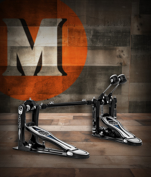 Mapex Falcon Double Bass Drum Pedal (PF1000TW) â€“ professional-grade dual pedal featuring chain drive, precision bearings, and smooth adjustable footboards for high-performance drumming