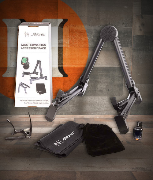 Alvarez AMAP1 Masterworks Accessory Pack - Stand, Tuner, Capo & Polishing Cloth