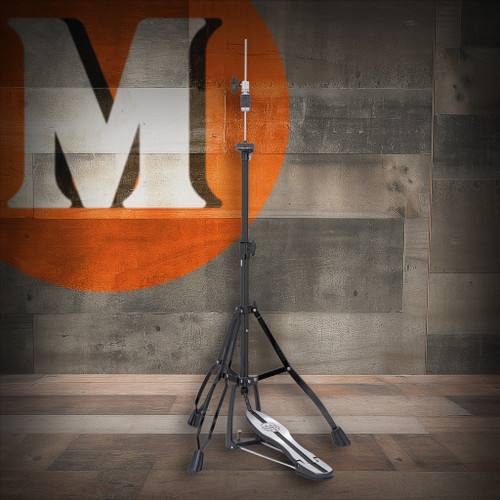 Mapex H410EB 400 Series Hi-Hat Stand in Black â€“ lightweight double-braced hi-hat stand with smooth pedal action, adjustable height, and durable black finish