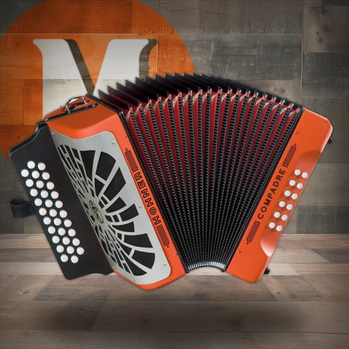 Hohner Compadre GCF Accordion - Orange w/ Gig Bag (COGO-N) | Musician Madness