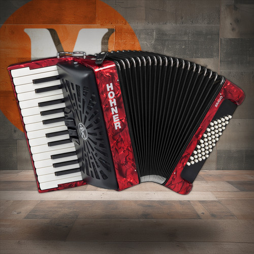 Hohner Bravo II 48 Accordion - Pearl Red (BR48RED) | Musician Madness