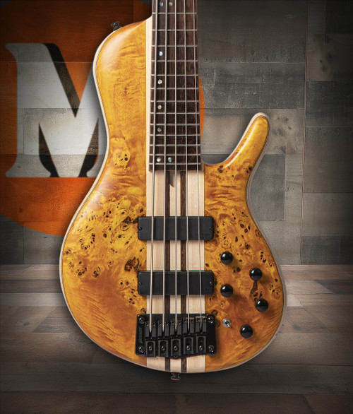 Cort Artisan Series A5 Plus SC Bass Guitar - Amber Open Pore | Musician Madness