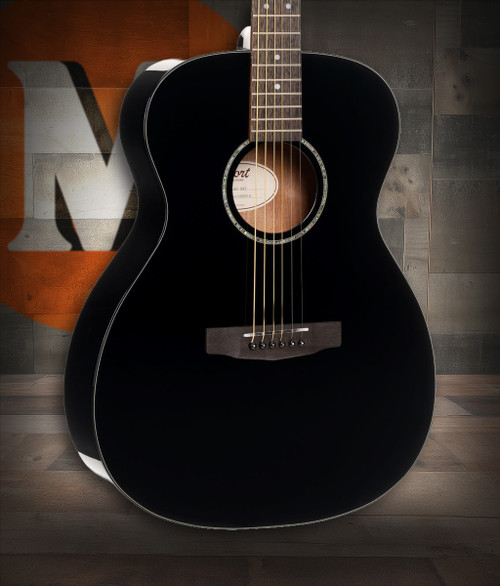 Cort Luce Series L60 Orchestra Acoustic Guitar - Black Gloss (L60BK) | Musician Madness