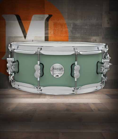 PDP Concept Maple 5.5x14 Satin Seafoam FinishPly Snare (PDCM5514SSSF)|Musician Madness