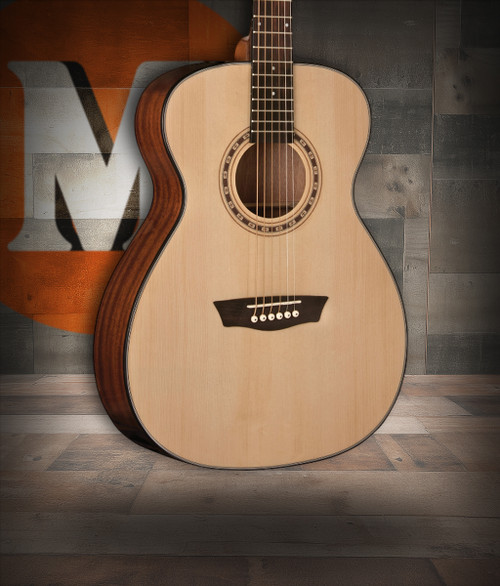 Washburn F5 Apprentice Series Folk Acoustic Guitar with natural finish and compact folk-style body â€“ perfect for beginner players â€“ Musician Madness