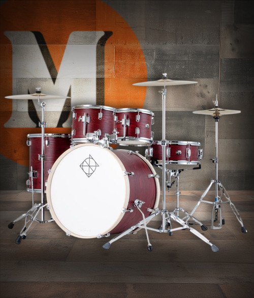 Dixon Spark 5-Piece Drum Set in Red Oak finish (PODSP522C1SRO) â€“ complete outfit with cymbals and hardware â€“ ideal for beginners â€“ Musician Madness
